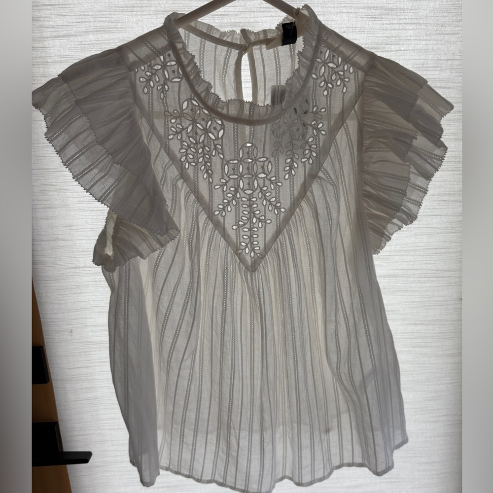 Delicate and lightweight bohemian lace blouse medium with tag